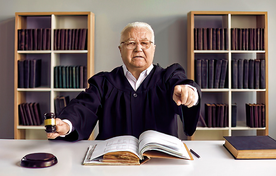 Angry judge Angry judge